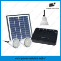 3 bulbos Solar Kit com LED iluminação Solar e carregador